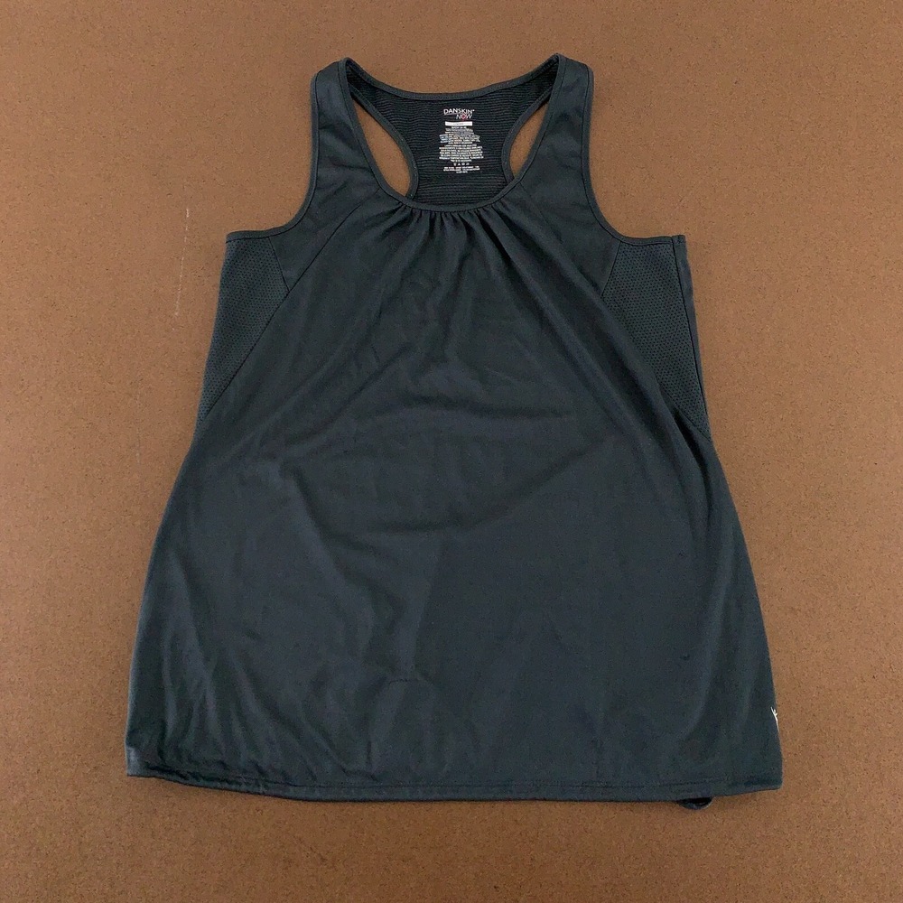 Daskin Women's Size Small (4-6) Loose Fit Charcoal Racerback Tank Top New